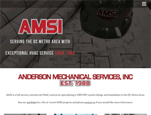 Tablet Screenshot of amsihvac.com